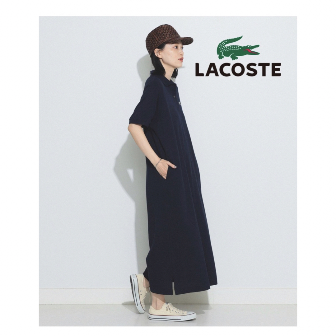 BEAMS BOY(ビームスボーイ)のLACOSTE for BEAMS BOY / 別注　ワンピース　36 ネイビー レディースのワンピース(ロングワンピース/マキシワンピース)の商品写真