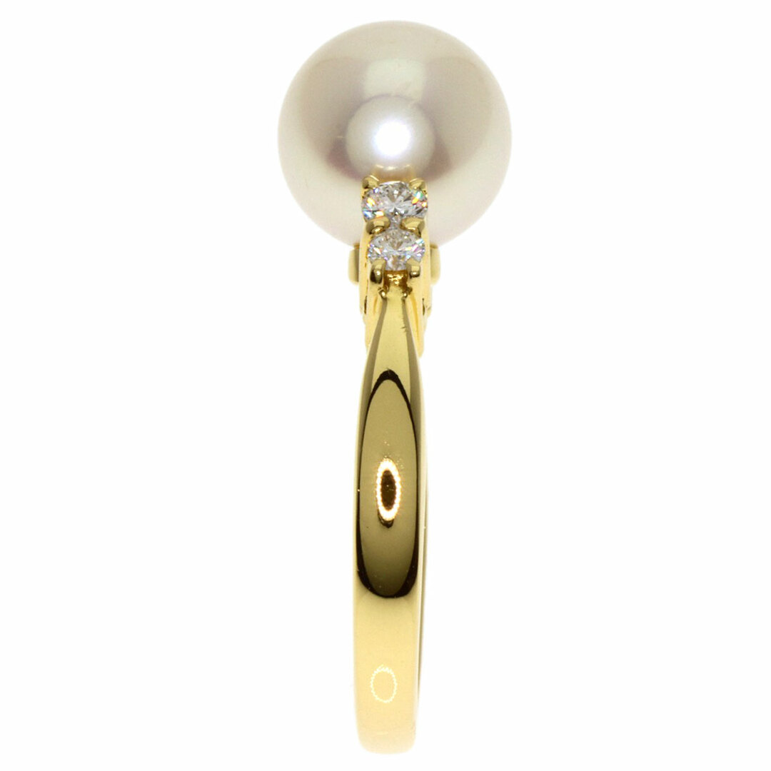 MIKIMOTO(ミキモト)のMIKIMOTO アコヤパール 真珠 ダイヤモンド リング・指輪 K18YG レディース レディースのアクセサリー(リング(指輪))の商品写真