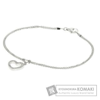 スタージュエリー(STAR JEWELRY)のSTAR JEWELRY ダイヤモンド ハートモチーフ ブレスレット K18WG レディース(ブレスレット/バングル)