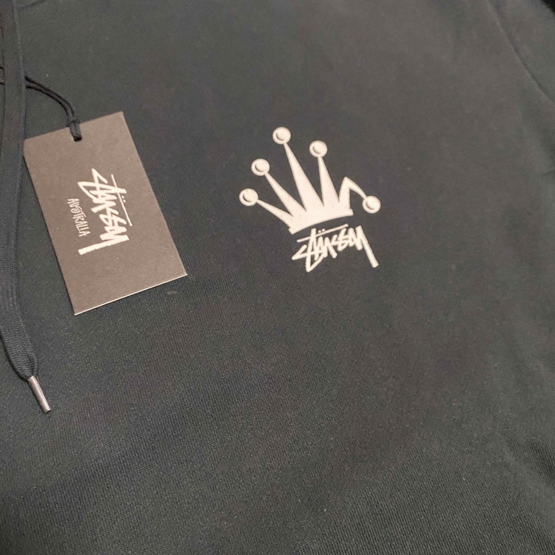 STUSSY ステューシー フーディパーカー 王冠ロゴ プルオーバー