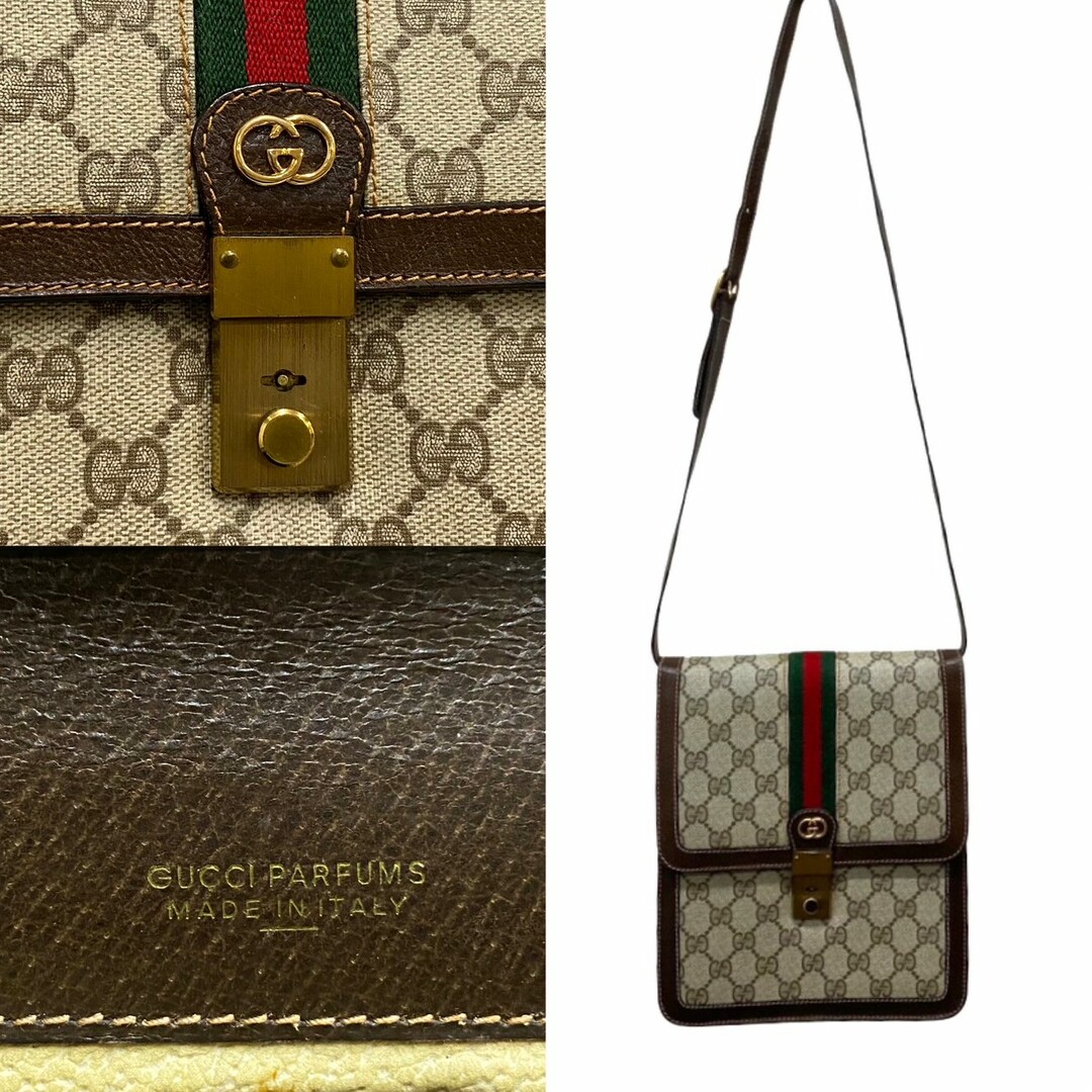 Gucci - 美品 希少品 GUCCI グッチ オールドグッチ シェリーライン GG