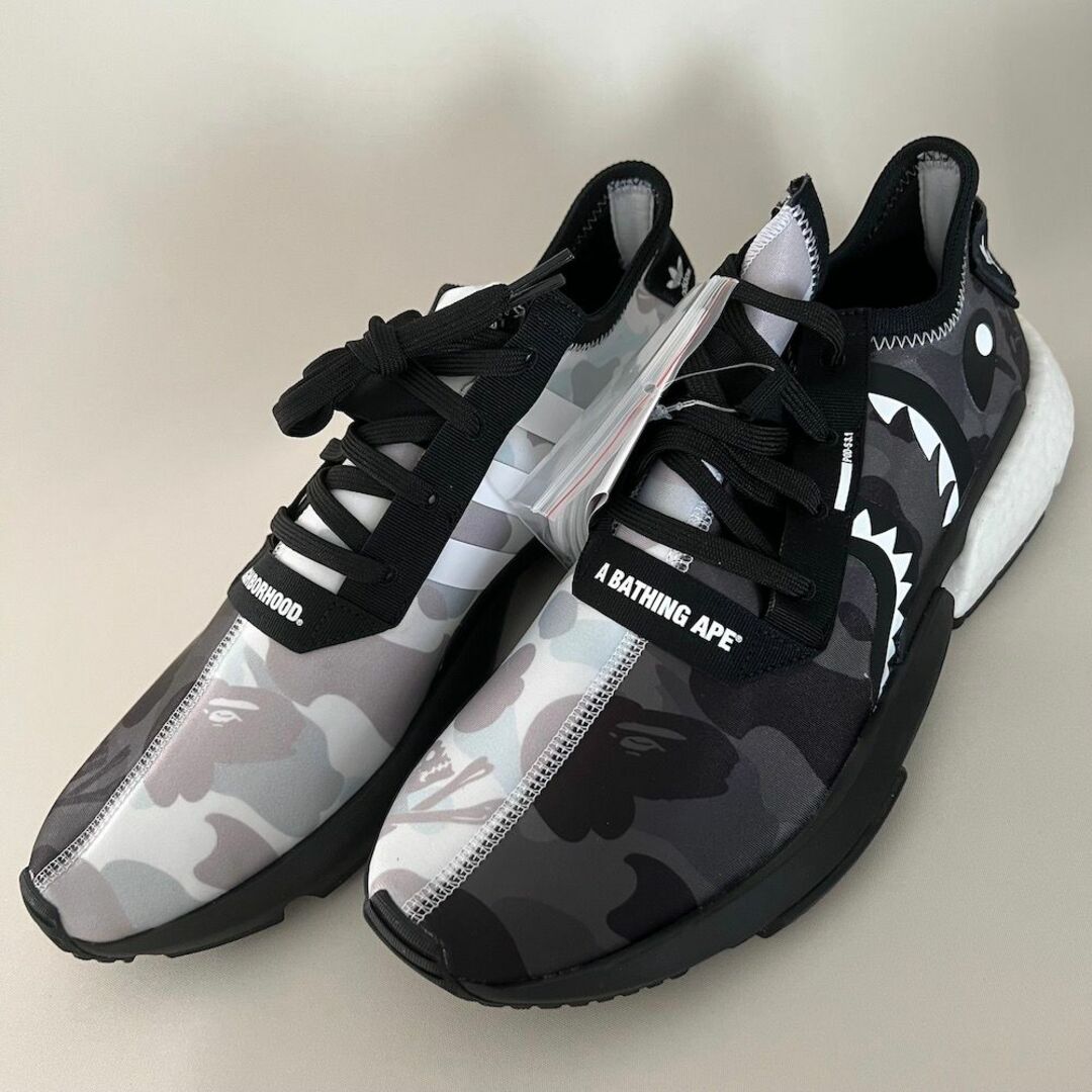 ADIDAS BAPE NBHD POD 3.1 迷彩 シャーク スニーカー