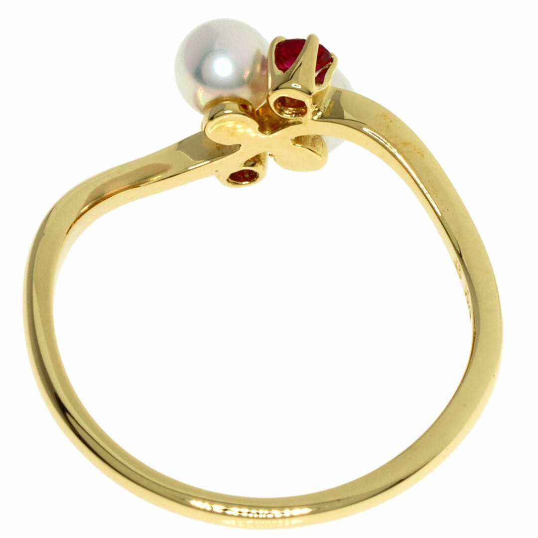MIKIMOTO ベビーパール 真珠 ルビー リング・指輪 K18YG レディース MIKIMOTO ベビーパール 真珠 ルビー リング・指輪 K18YG レディース