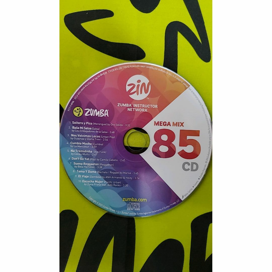 Zumba(ズンバ)のZUMBA　ズンバ　MEGAMIX85　メガミックス85　CD エンタメ/ホビーのCD(ポップス/ロック(洋楽))の商品写真