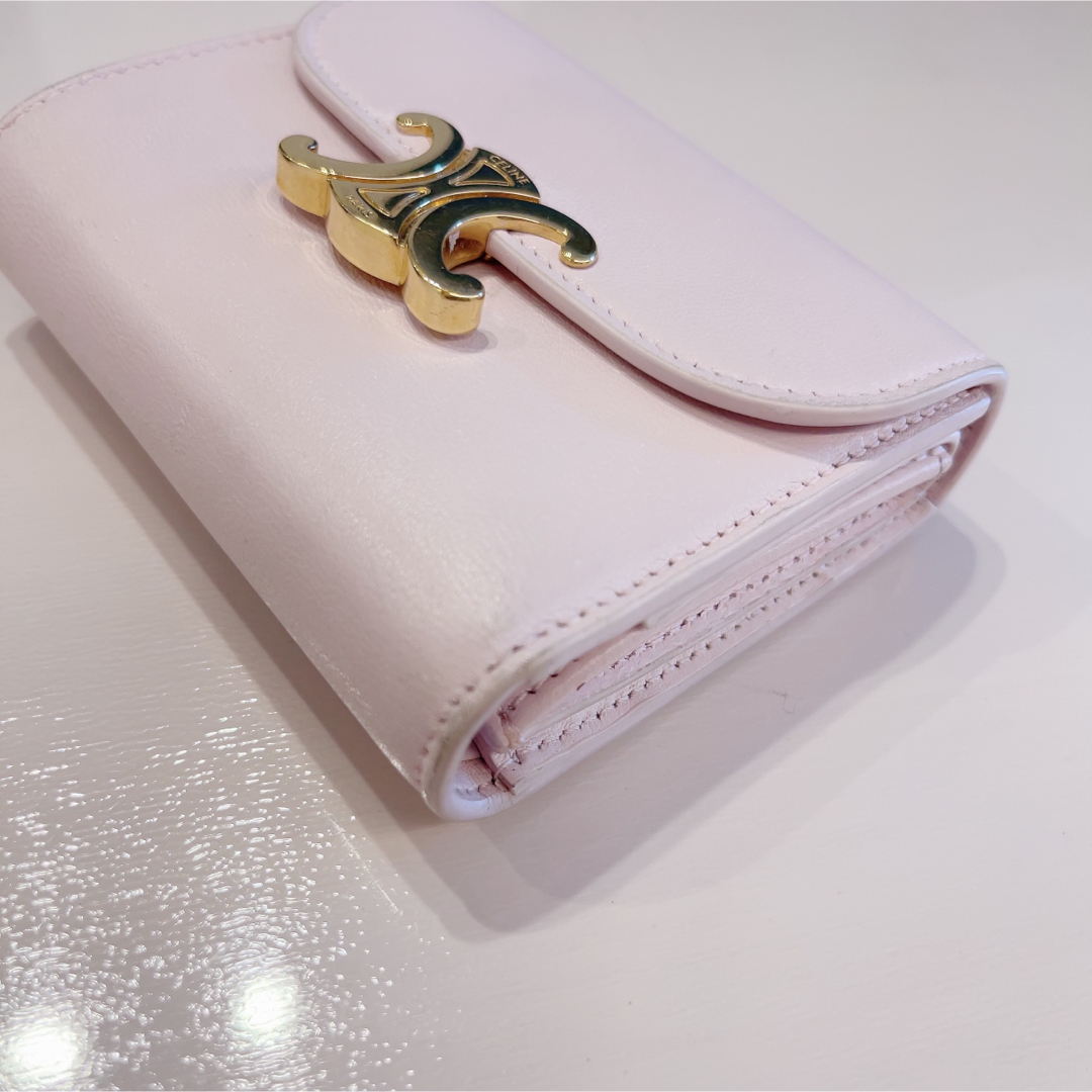 ♡CELINE セリーヌ 三つ折り財布 ピオニー ピンク♡