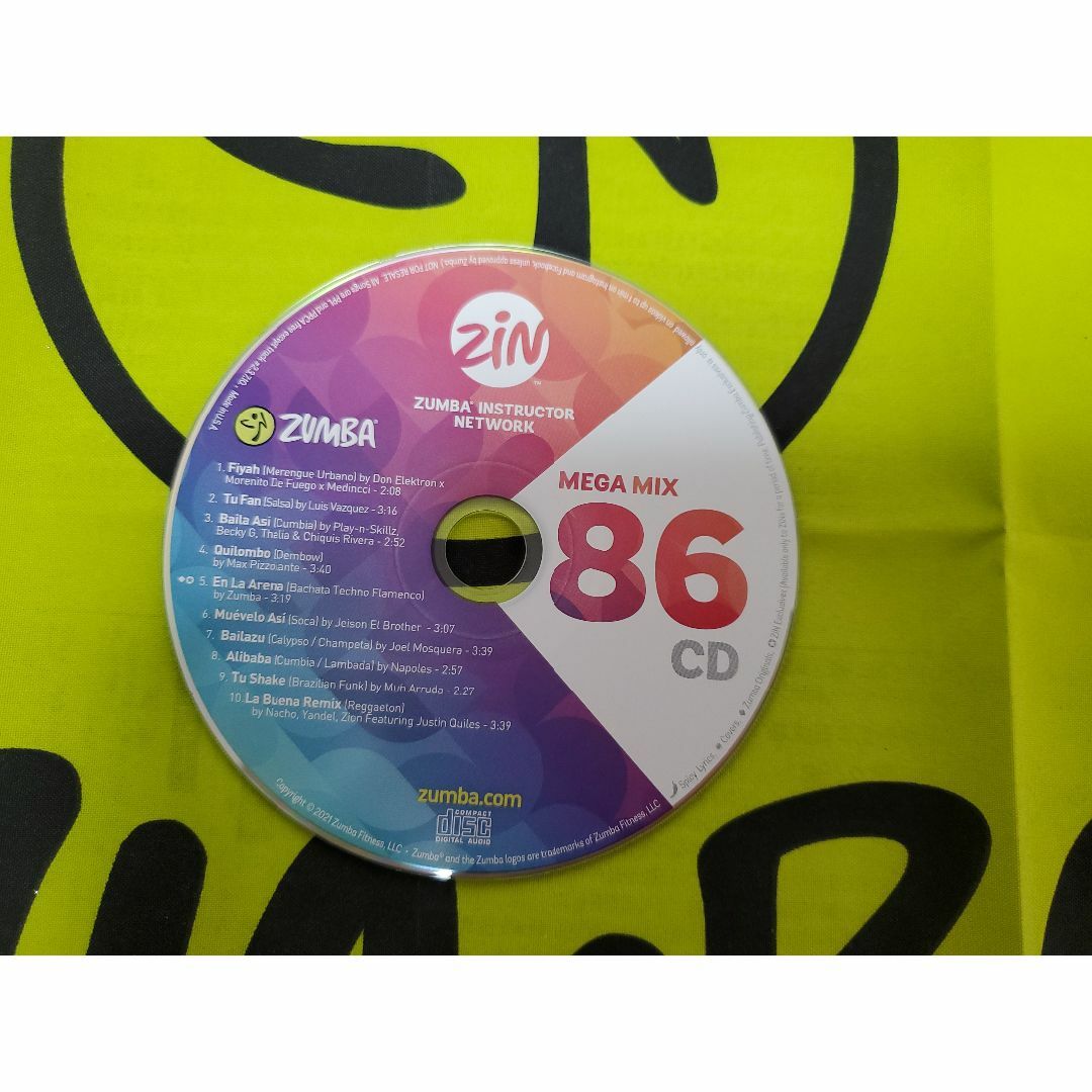 Zumba(ズンバ)のZUMBA　ズンバ　MEGAMIX86　メガミックス８６　CD エンタメ/ホビーのCD(ポップス/ロック(洋楽))の商品写真