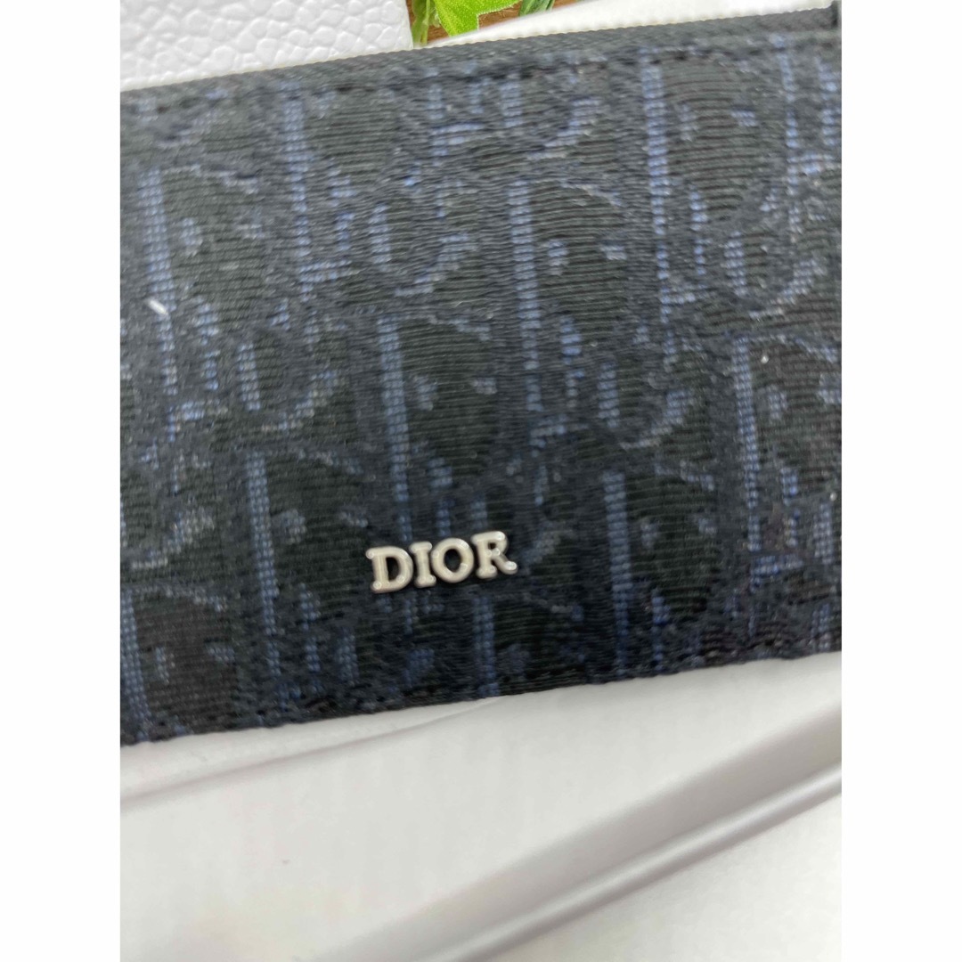 【美品】Christian Dior  フラグメントケース  オブリーク BLK