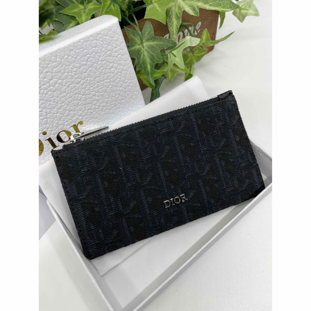 【美品】Christian Dior  フラグメントケース オブリーク BLK