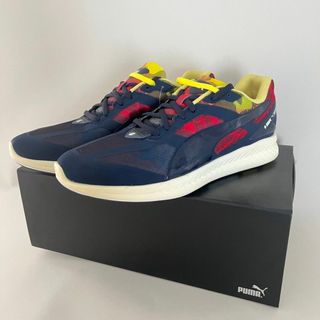 アベイシングエイプ(A BATHING APE)のBAPE x PUMA IGNITE コラボ 迷彩 スニーカー ネイビー(スニーカー)