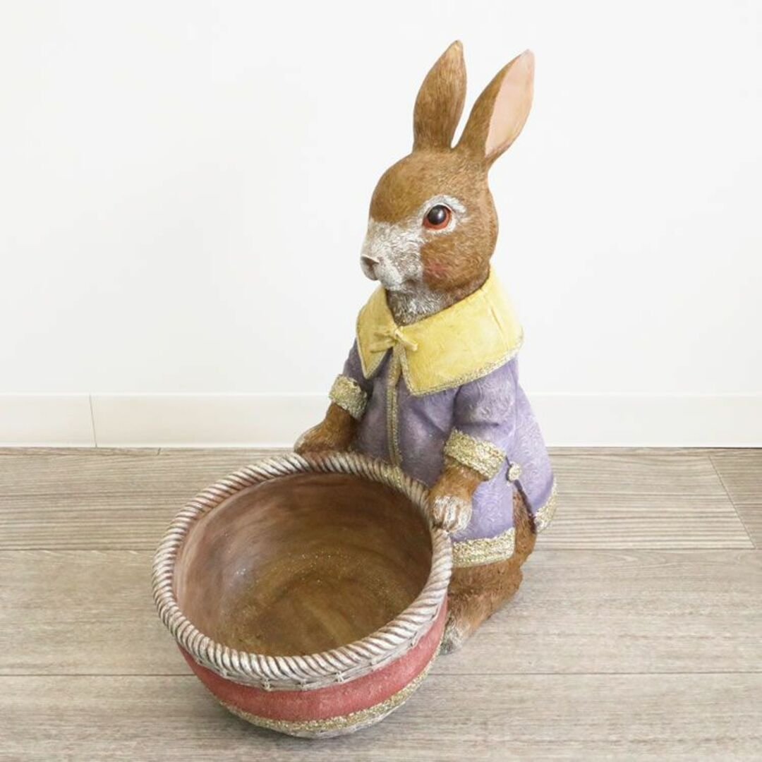 ウサギ オブジェ/鉢カバー