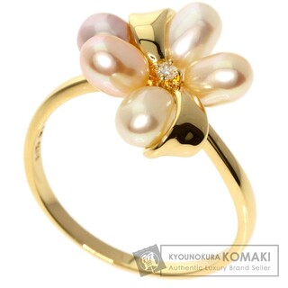 タサキ(TASAKI)のTASAKI 淡水パール 真珠 ダイヤモンド リング・指輪 K18YG レディース(リング(指輪))