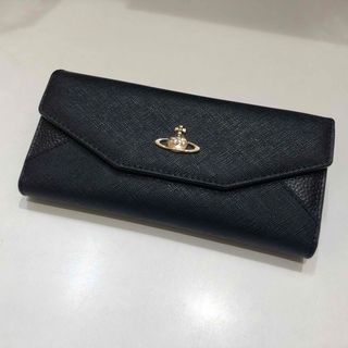 Vivienne Westwood - ◇ヴィヴィアンウエストウッド 長財布 黒 レザー