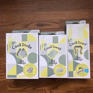 エレコム(ELECOM)の処分価格　クールタオル　3点セット(ストール/パシュミナ)