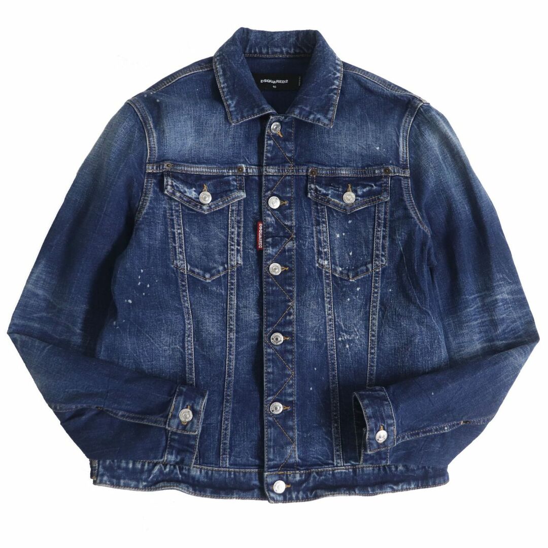 美品【DSQUARED2 】ディースクエアード デニムジャケット イタリア製 M-