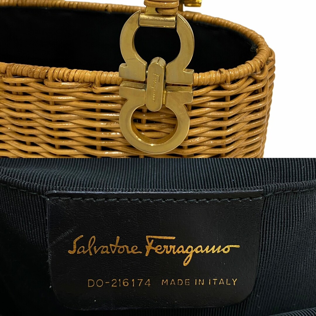 ほぼ未使用 Salvatore Ferragamo サルヴァトーレフェラガモ ガンチーニ