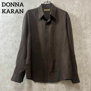 ダナキャラン(Donna Karan)のDONNA KARAN ダナキャラン　シルクシャツ　ドレスシャツ　長袖(シャツ)