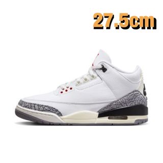 ジョーダン(Jordan Brand（NIKE）)の27.5cm Nike Air Jordan 3 Retro ホワイトセメント(スニーカー)