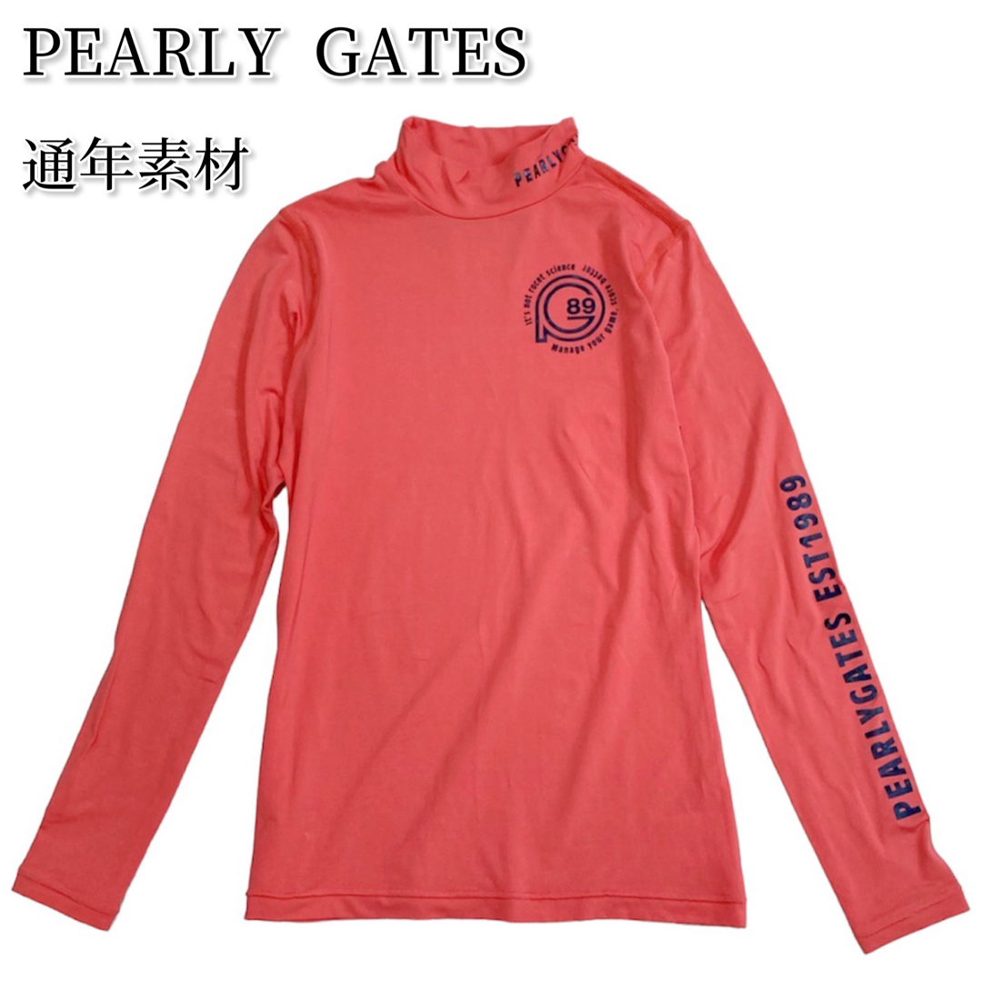 PEARLY GATES - PEARLY GATES 通年素材 モックネック 長袖 トップス 0 ...