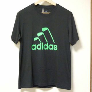 アディダス(adidas)のスライスマン様用◆(O)(XL)アディダスゴルフ GOLF黒ゴルフロゴTシャツ(Tシャツ/カットソー(半袖/袖なし))