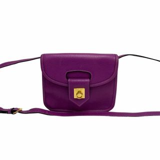 極 美品 セリーヌ リング金具 レザー ミニ ショルダーバッグ