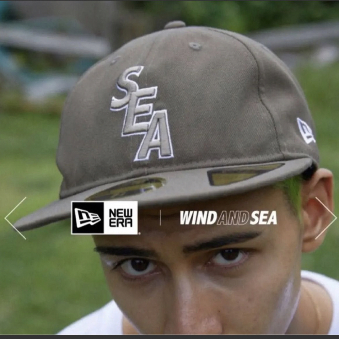 NEWERA WIND AND SEA CAP GRAY L(7 1/2)