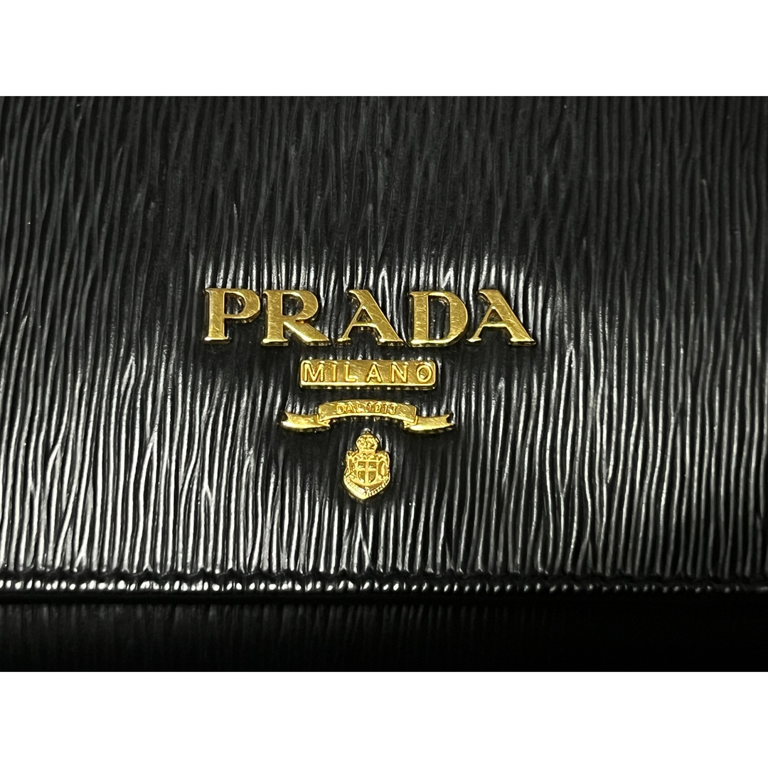 PRADA 長財布 エピレザー ブラック