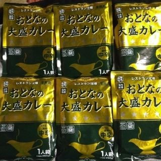 おとなの大盛りカレー中辛6パック(レトルト食品)