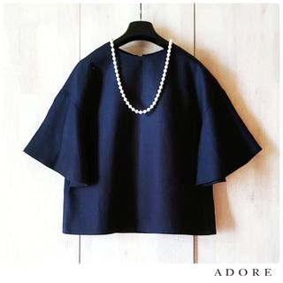 ◆新品◆定価3.7万円 ADORE 　VERY掲載　リネンビックスリーブブラウス