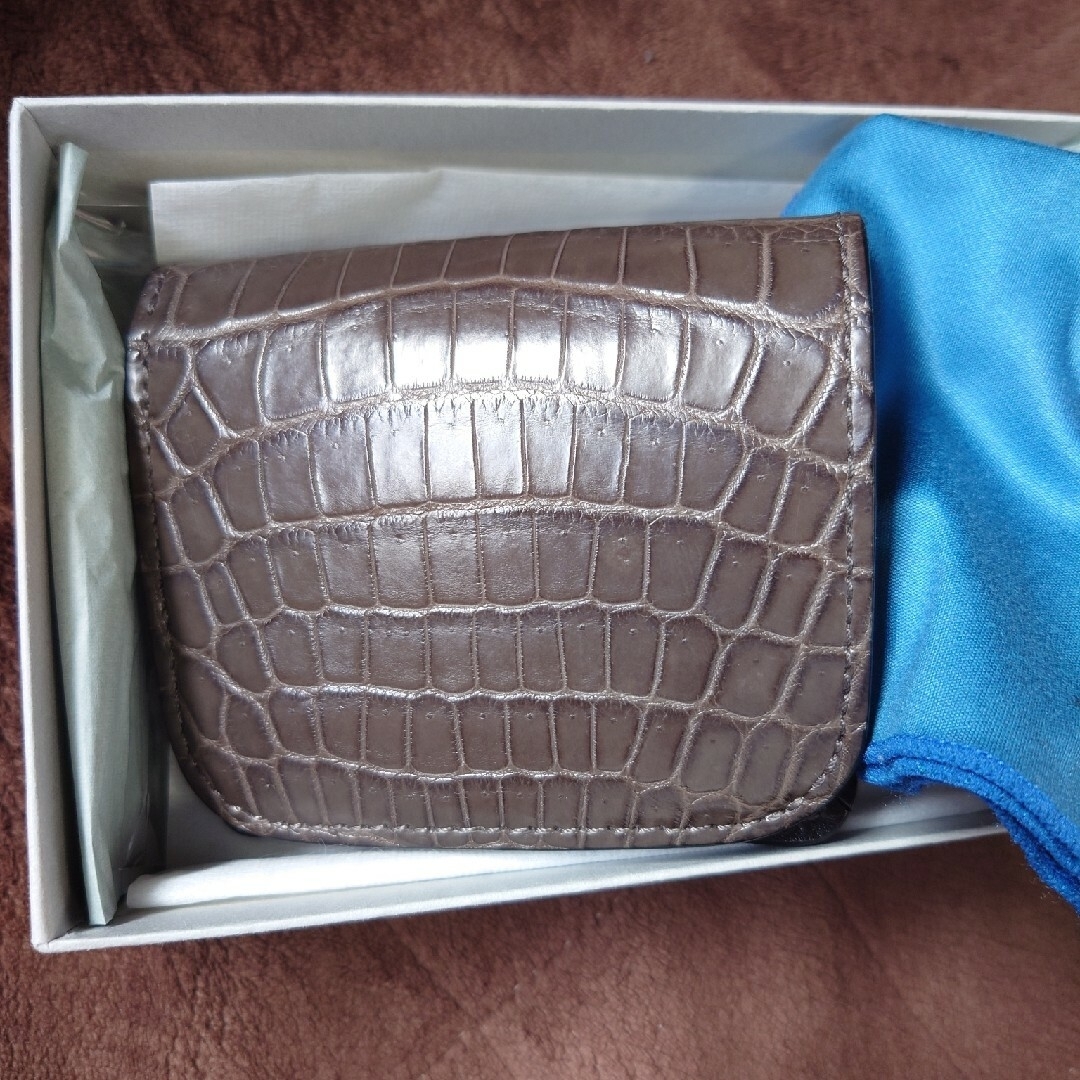 WILDSWANS カーサ クロコ/グレー - 折り財布