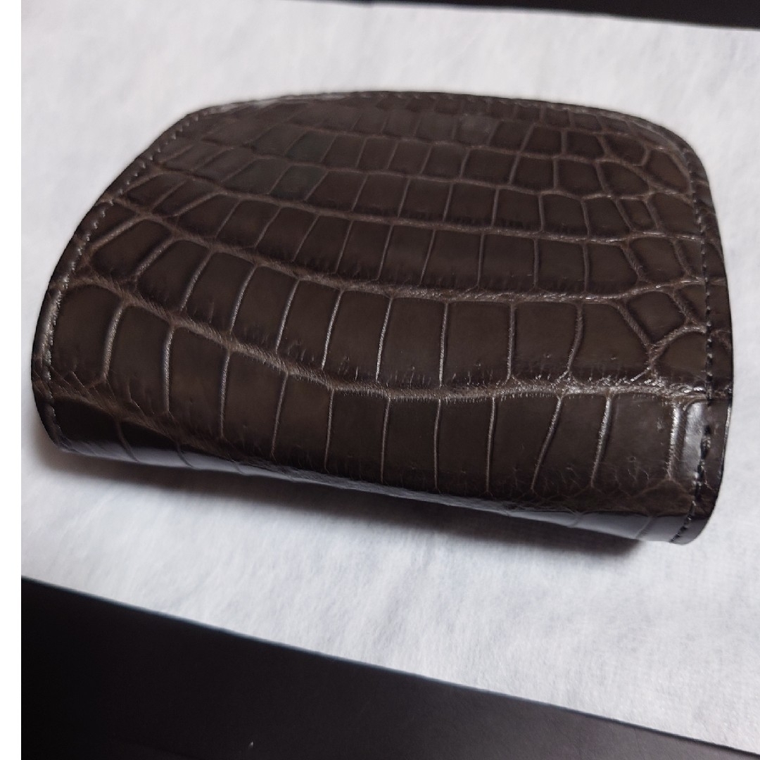 WILDSWANS  カーサ　クロコ／グレー メンズのファッション小物(折り財布)の商品写真