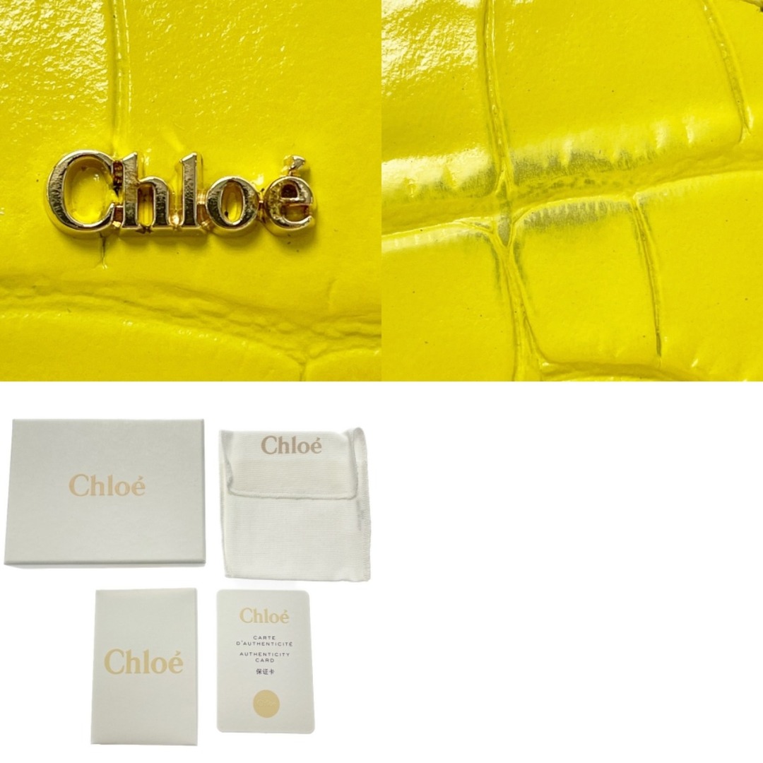 Chloe(クロエ)の☆☆Chloe クロエ カードケース カードホルダー CHC19UP300B06705 ジョイフルイエロー レザー　箱・布袋有 レディースのファッション小物(パスケース/IDカードホルダー)の商品写真