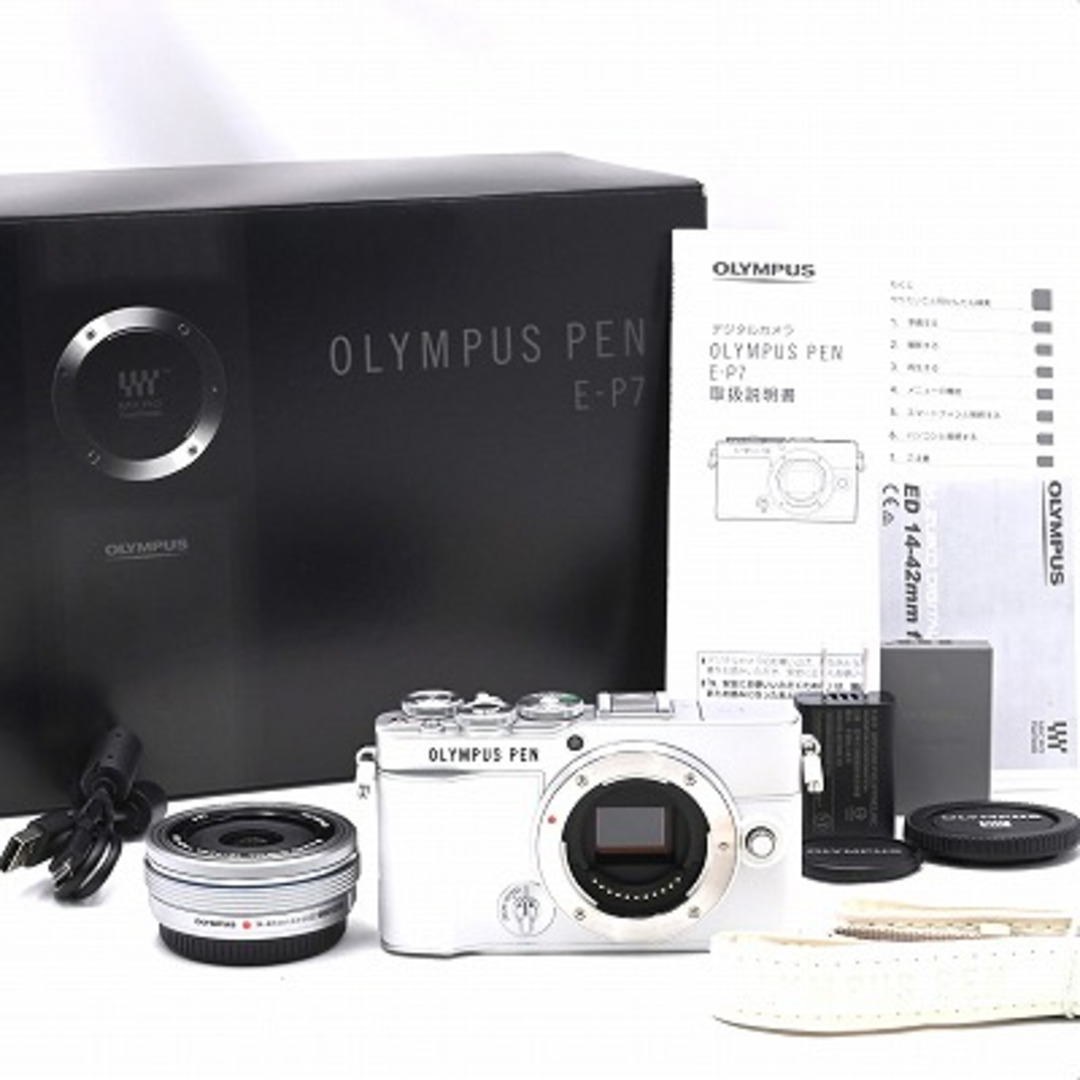 OLYMPUS PEN E-P7 14-42mm EZ レンズキット ホワイト | フリマアプリ ラクマ