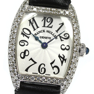 フランクミュラー(FRANCK MULLER)のフランクミュラー FRANCK MULLER 2251QZD トノー カーベックス K18WG ダイヤベゼル クォーツ レディース 保証書付き_760461(腕時計)