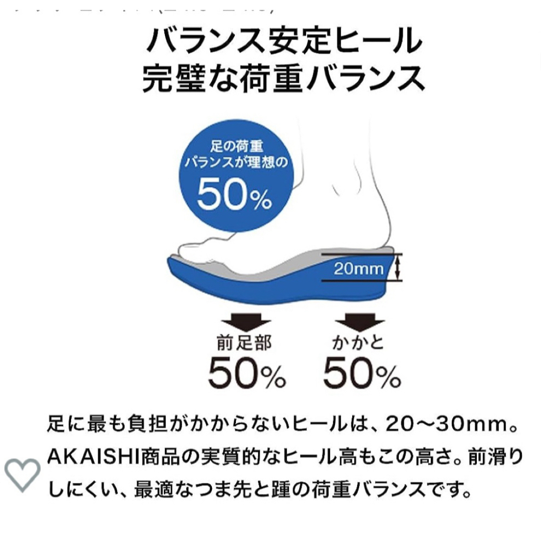 AKAISHI(アカイシ)のAKAISHI 痛くない 疲れないサンダル 【Ｌ】❣️新品未使用❣️タグ付き レディースの靴/シューズ(サンダル)の商品写真