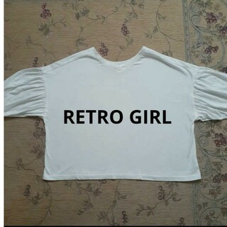 レトロガール(RETRO GIRL)のRETRO GIRL 白いトップス(Tシャツ(半袖/袖なし))