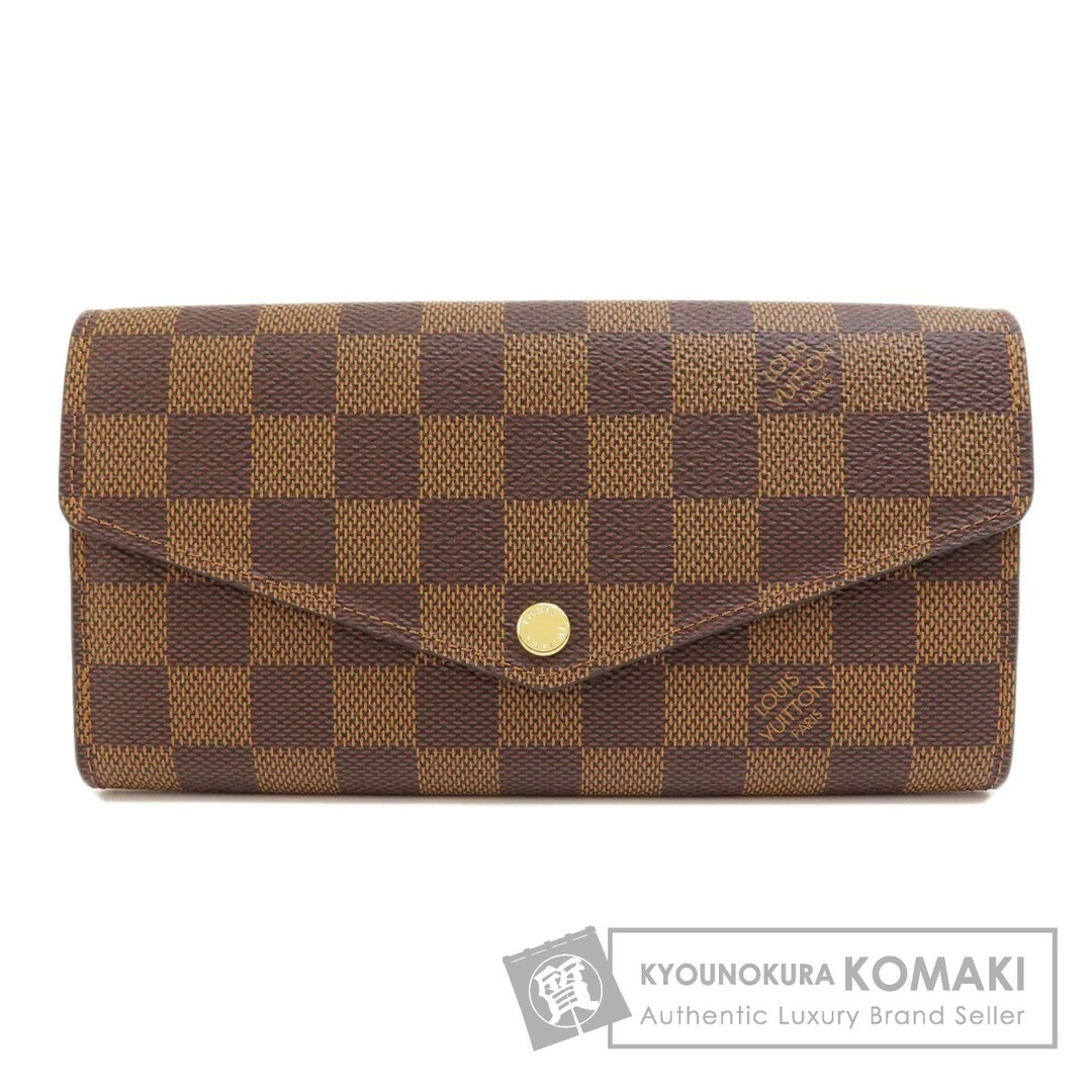 LOUIS VUITTON N63209 ポルトフォイユ・サラ ダミエ エベヌ 長財布（小銭入れあり） ダミエキャンバス レディース