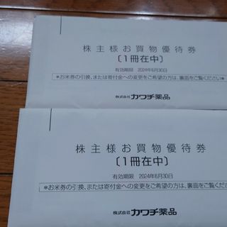 カワチ薬品　株主優待　10000円分(ショッピング)