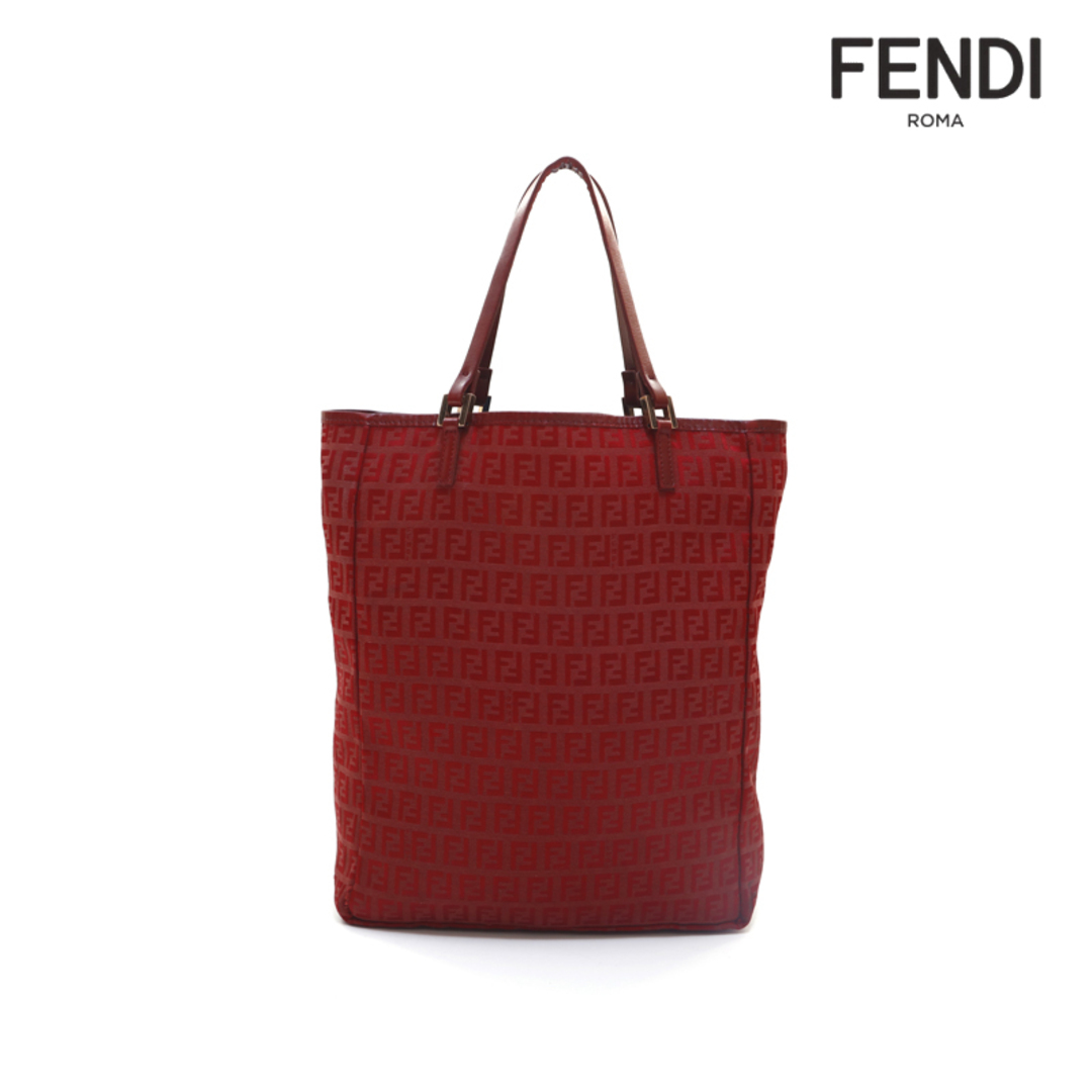 外観美品　FENDI ハンドバッグ　トートバッグ　ズッキーノ　ブラック状態