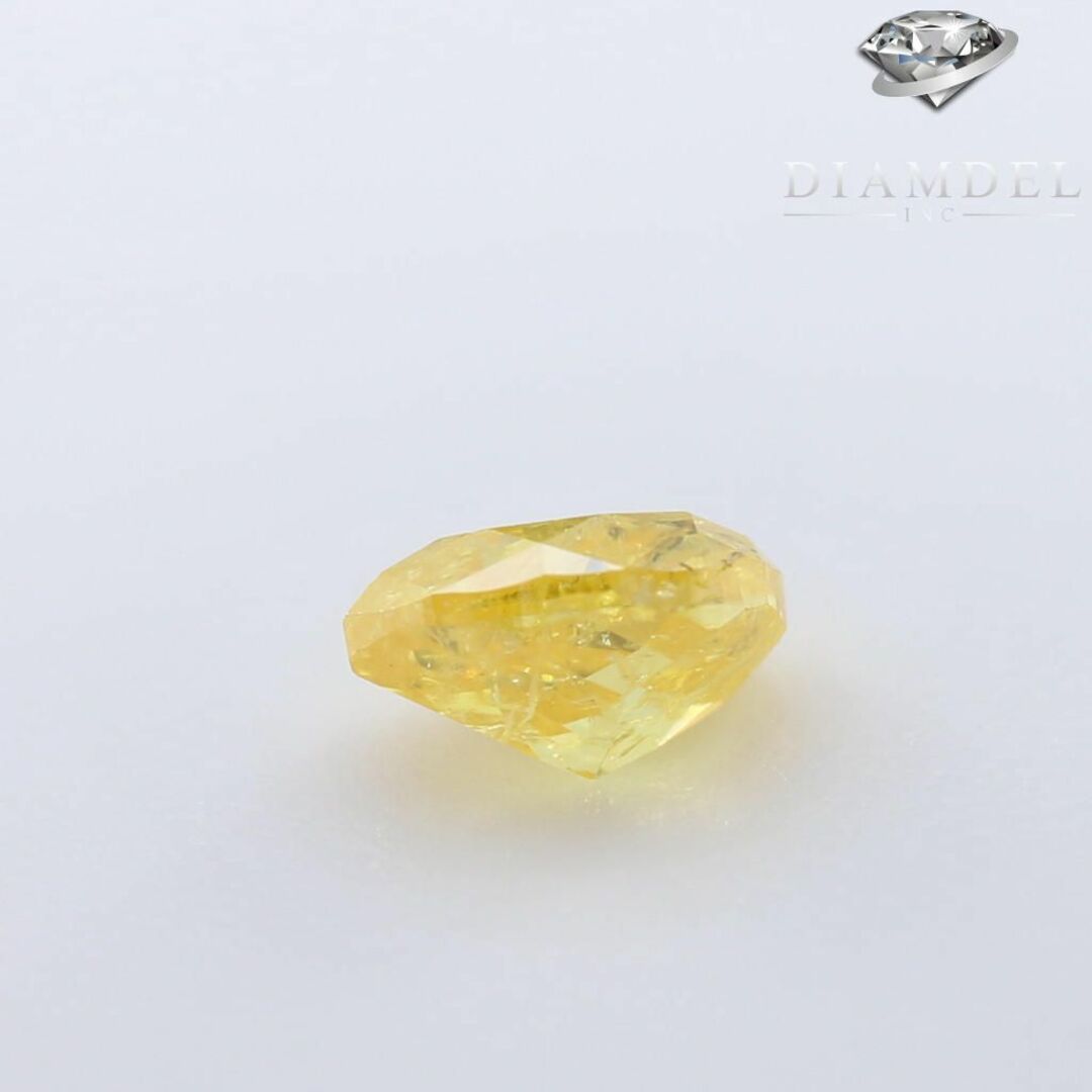 イェローダイヤモンドルース/F.INTENSE YELLOW/0.168 ct