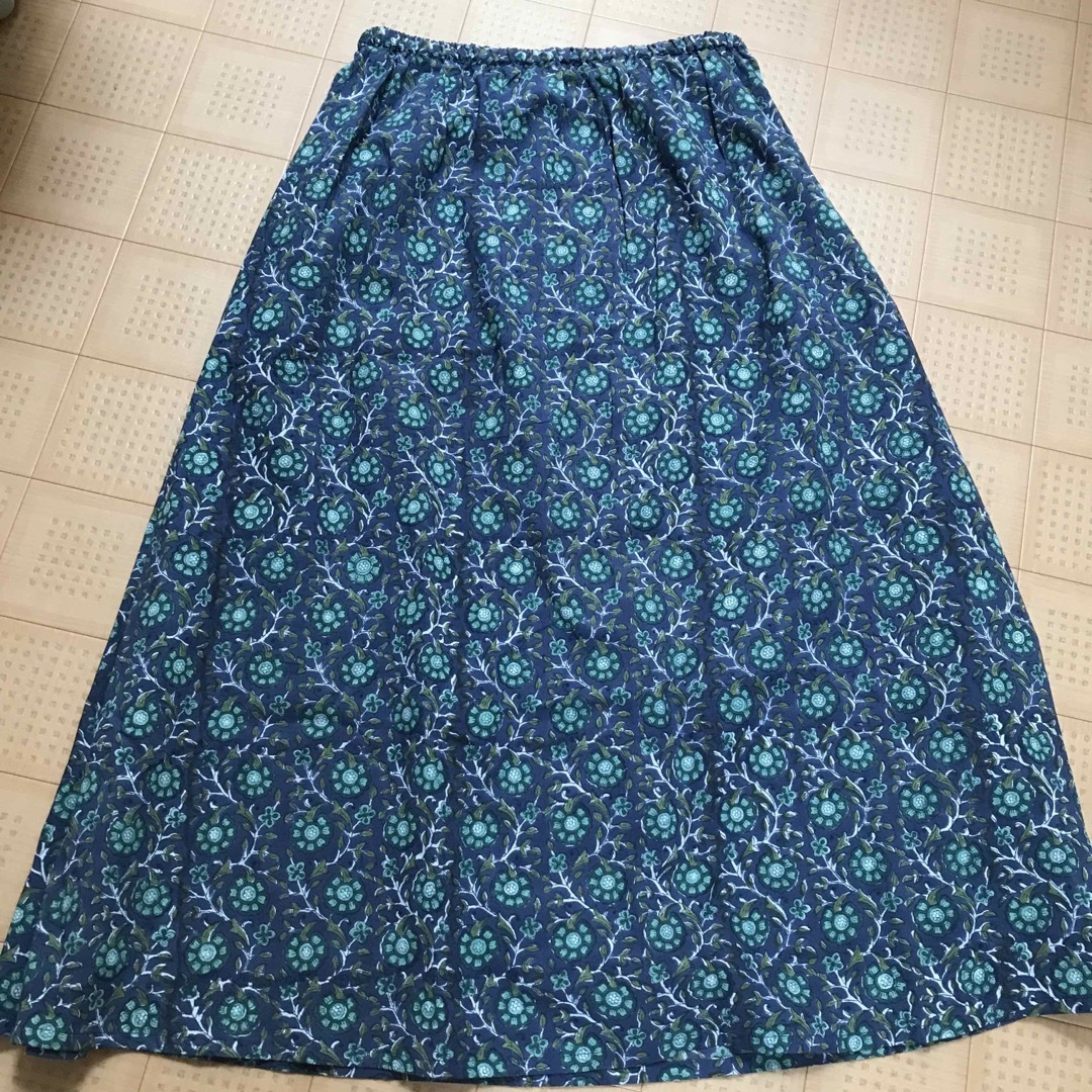 MALAIKA(マライカ)のMALAIKA ブロックプリントスカート レディースのスカート(ロングスカート)の商品写真