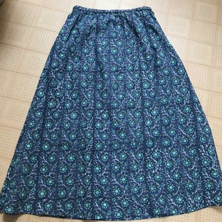 マライカ(MALAIKA)のMALAIKA ブロックプリントスカート(ロングスカート)