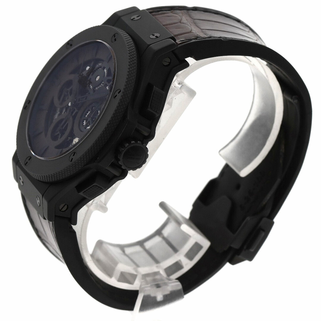 HUBLOT 311.CI.3010.GR.VDB11 アエロバン ブラックマジック 25本限定 腕時計 チタンセラミック ラバーx革 メンズ