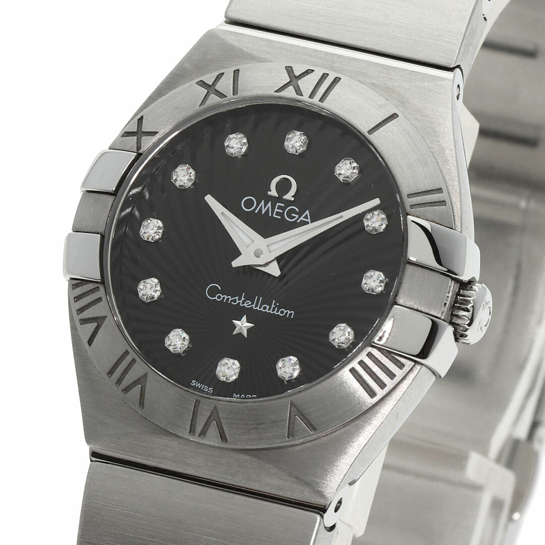 OMEGA Ref.123.10.24.60.51.001 コンステレーション ブラッシュ 12P ダイヤモンド 腕時計 SS SS レディース