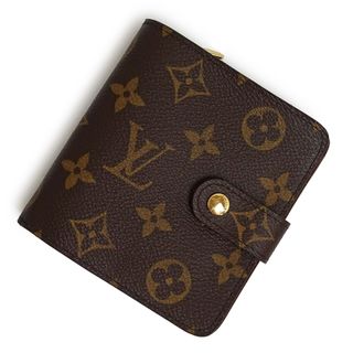 Louis Vuitton LOUIS VUITTON Monogram Portefeuille Flower Compact Folding  Wallet with Hook M62567