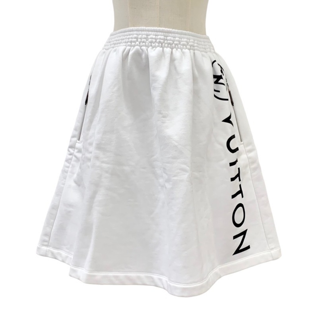 ルイヴィトン LOUIS VUITTON スカート ホワイト 白 シルバー 未使用 モノグラム ロゴ スカート