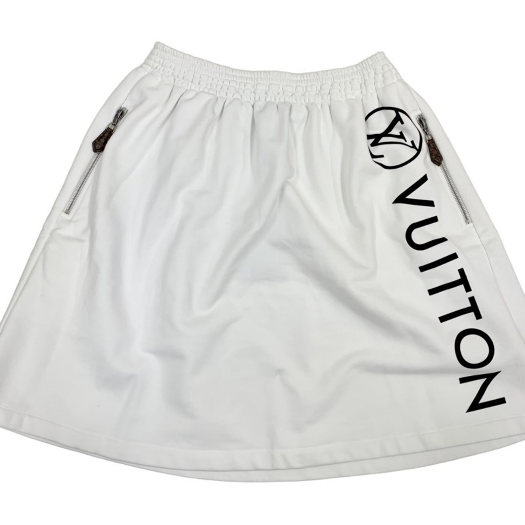 ルイヴィトン LOUIS VUITTON スカート  ホワイト 白 シルバー 未使用 モノグラム ロゴ スカート 3