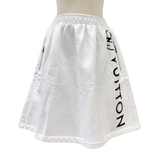 ルイヴィトン(LOUIS VUITTON)のルイヴィトン LOUIS VUITTON スカート  ホワイト 白 シルバー 未使用 モノグラム ロゴ スカート(ひざ丈スカート)