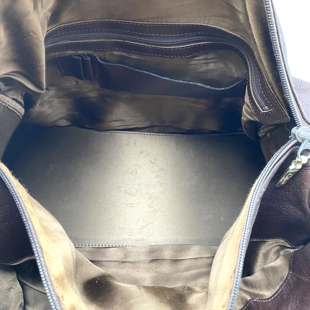 クロエ ヴィンテージ 2WAY ショルダーバッグ ハンドバッグ 茶 レザー