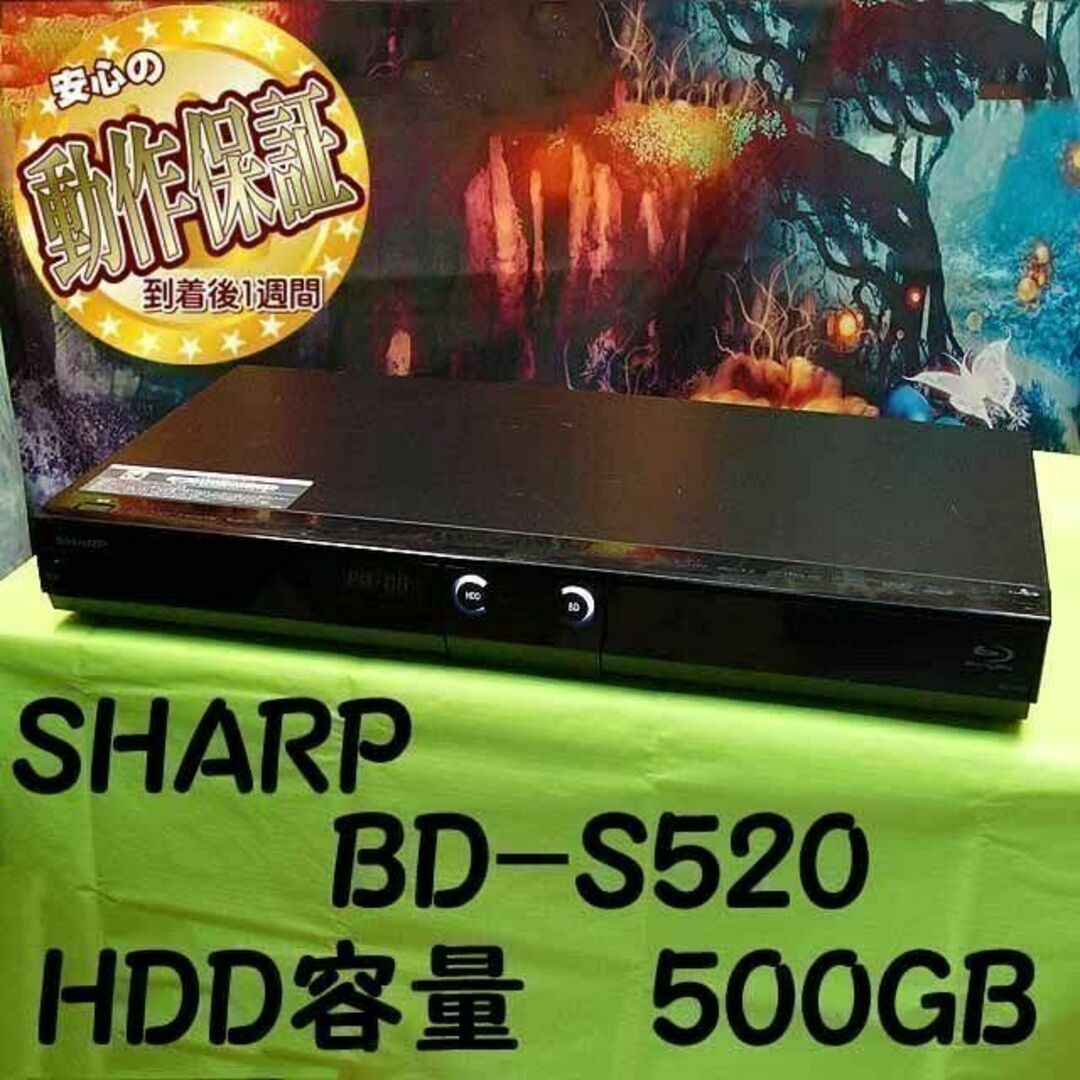 12倍長時間録画」HDD容量／500GB☆BD-S520☆②-