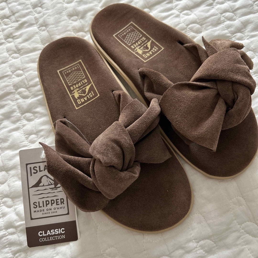 ISLAND SLIPPER(アイランドスリッパ)のISLAND SLIPPER スウェードリボンサンダル(アローズ別注) レディースの靴/シューズ(サンダル)の商品写真